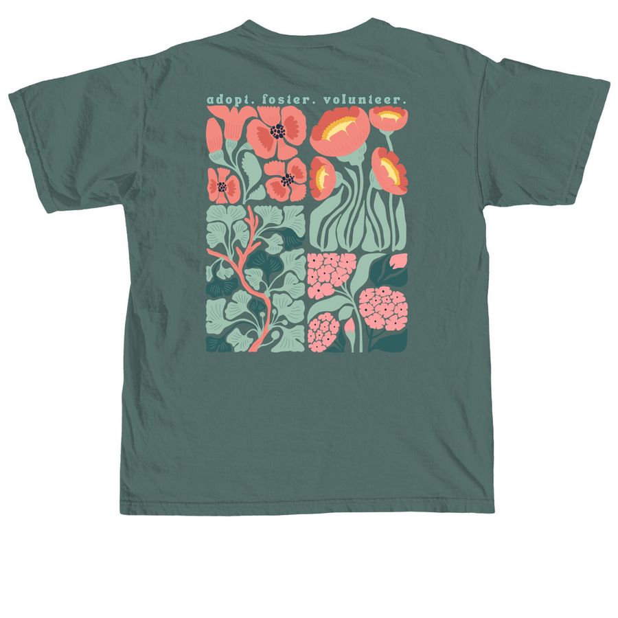 Summer Floral, a Blue Spruce Comfort Colors Unisex Tee