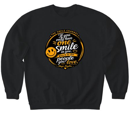 If you only have one smile, a Black Softstyle Crewneck Sweatshirt