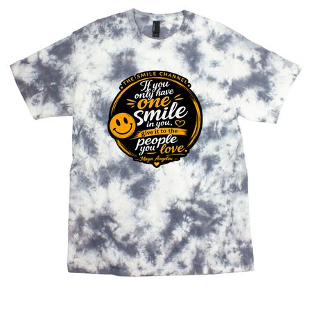 If you only have one smile, a Grey Crystal Tie Dye Tee