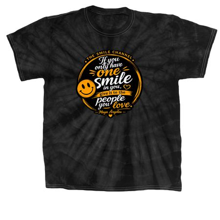 If you only have one smile, a Black Classic Tie Dye Tee