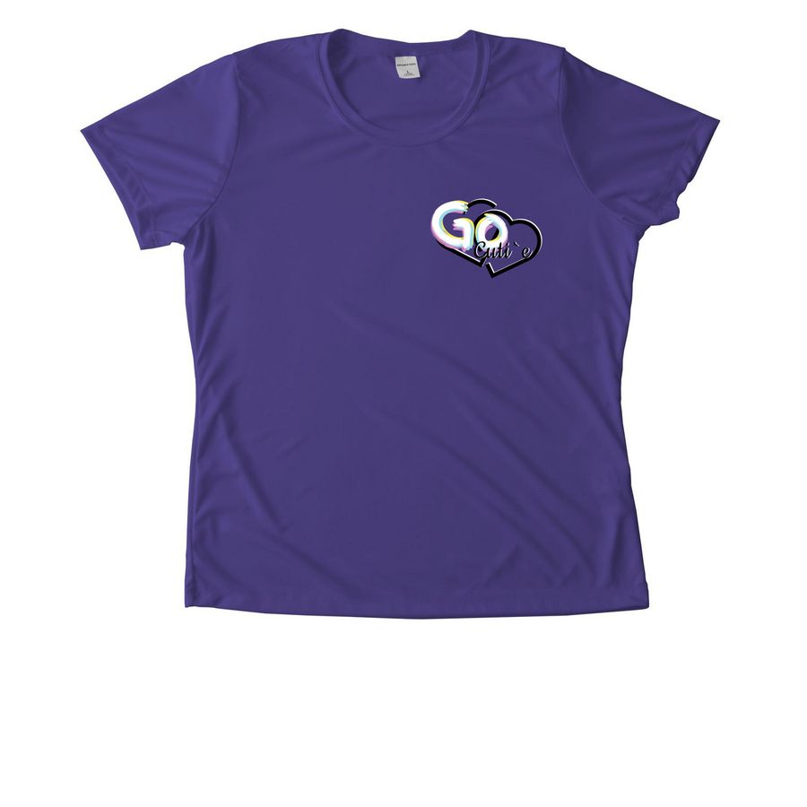 Go Cuti`e Clothing, a Purple Women's Performance Tee