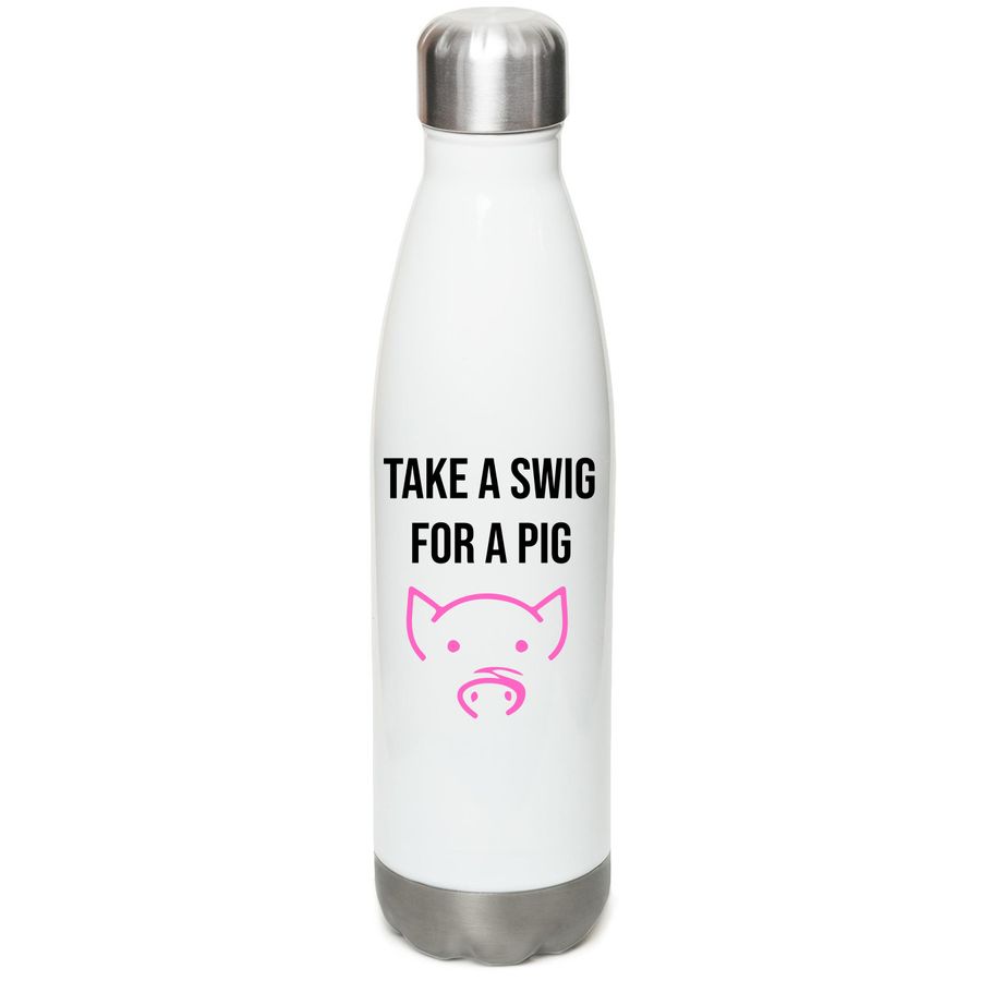 HCAFH Water Bottle, a White Stainless Steel Water Bottle