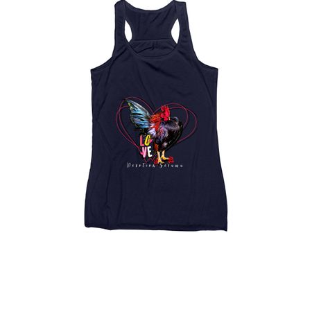 Serama Love #1, a Navy Women's Racerback