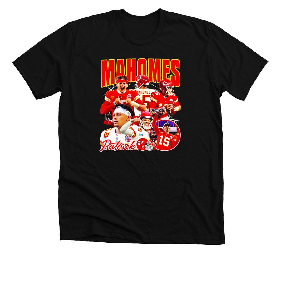 Patrick Mahomes Kansas City Chiefs 2026 NFL L, a Solid Black Blend Premium Unisex Tee