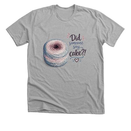 Crochet/Knit humor, a Athletic Heather Premium Unisex Tee