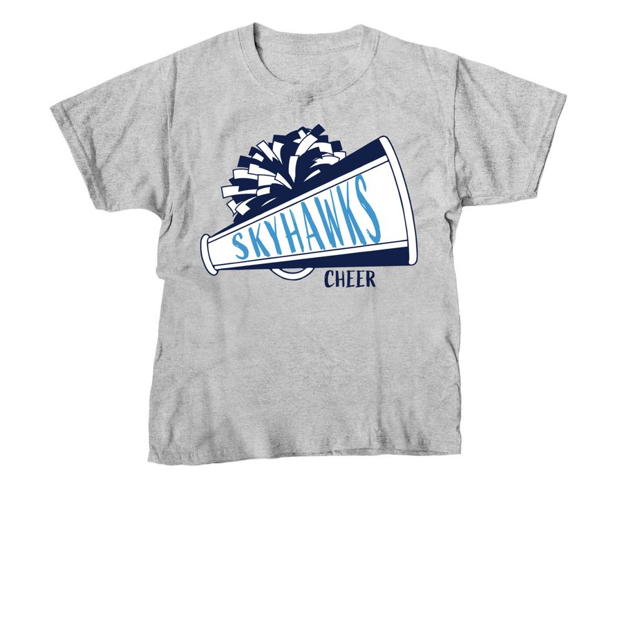 Skyhawks Cheer, a Sport Grey Youth Unisex Tee