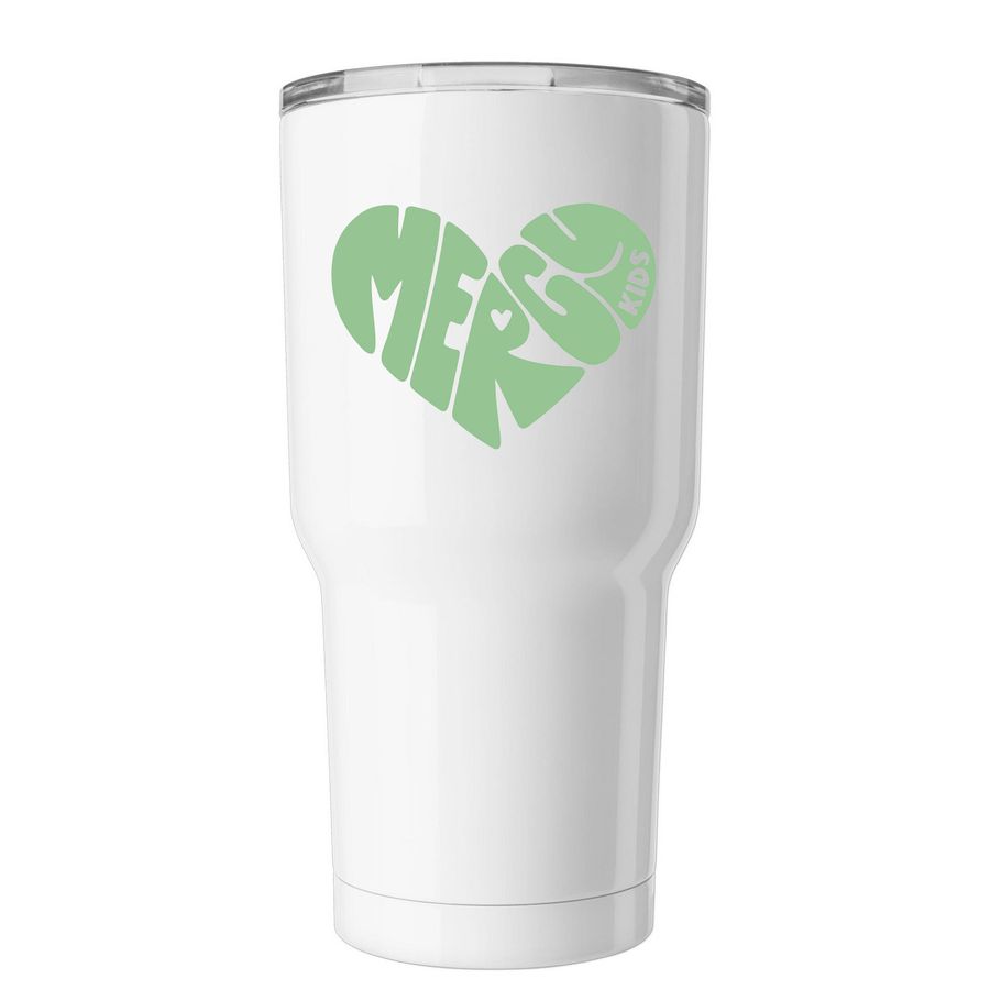 Mercy Kids, a White Insulated Tumbler