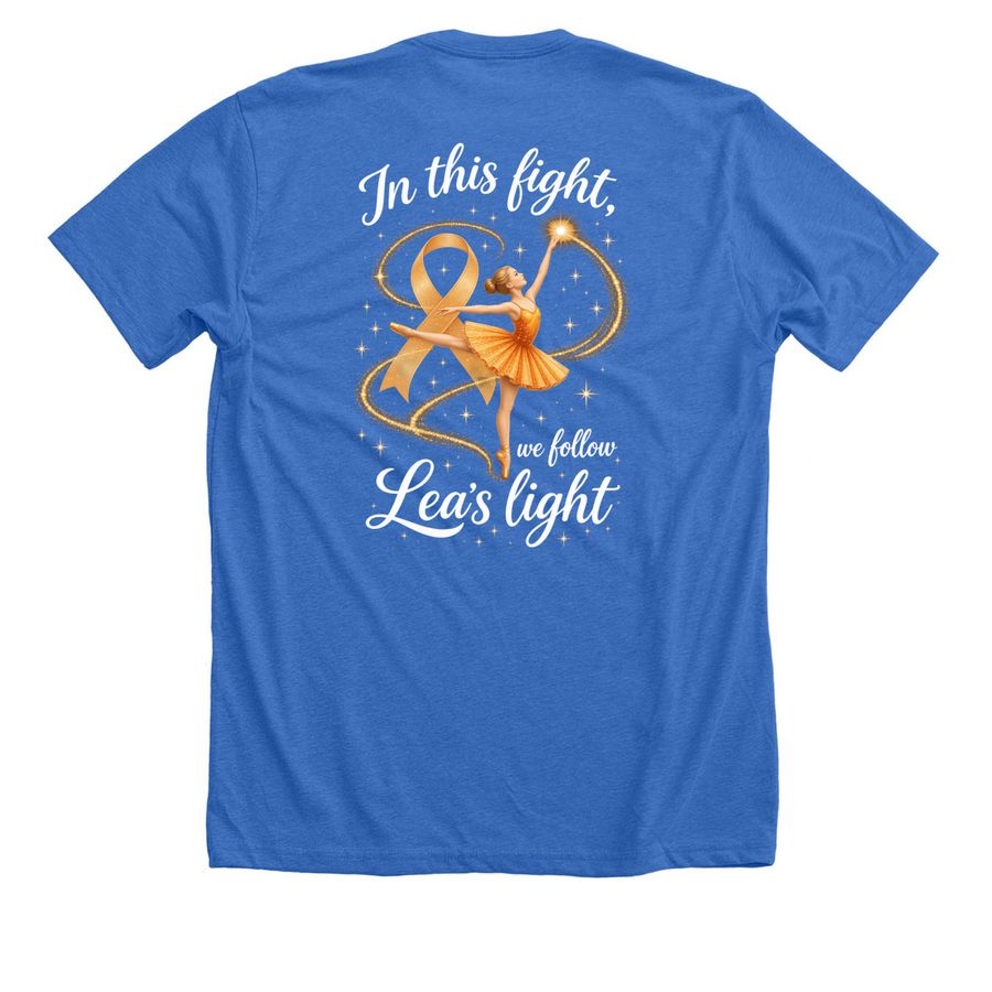 Lea's Light Dancer Tee, a Heather True Royal Premium Unisex Tee (back-view)