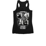 Class of 2026 Merch, a Black Women's Racerback (back-view)