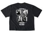 Class of 2026 Merch, a Black Comfort Colors Boxy Tee (back-view)