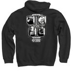 Class of 2026 Merch, a Black Pullover Hoodie (back-view)