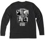 Class of 2026 Merch, a Vintage Black Triblend Long Sleeve Tee (back-view)