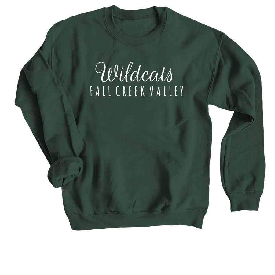 FCV Wildcats, a Forest Crewneck Sweatshirt