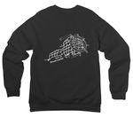 DREAM CATCHER&nbsp; LOGO, a Black Premium Raglan Crewneck Sweatshirt (back-view)