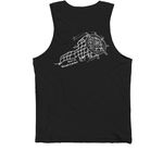 DREAM CATCHER&nbsp; LOGO, a Black Premium Cotton Tank (back-view)