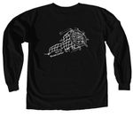 DREAM CATCHER&nbsp; LOGO, a Black Comfort Colors Long Sleeve Tee (back-view)
