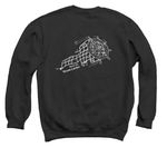DREAM CATCHER&nbsp; LOGO, a Black Crewneck Sweatshirt (back-view)