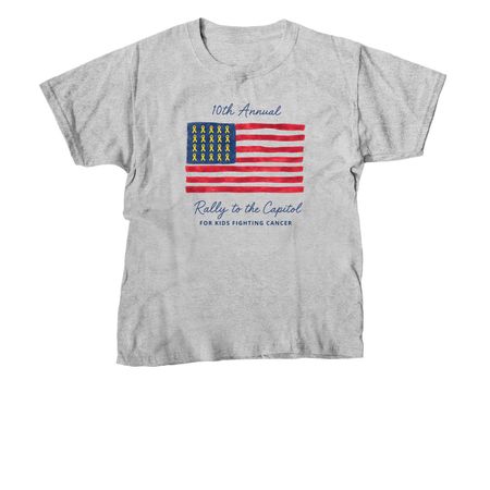 10th Annual Rally to the Capitol Flag, a Sport Grey Youth Unisex Tee