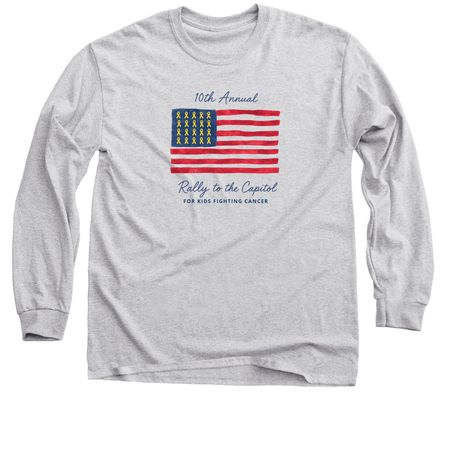 10th Annual Rally to the Capitol Flag, a Sport Grey Classic Long Sleeve Tee