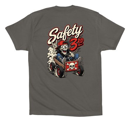 Safety 3rd, a Asphalt Premium Cotton Tee