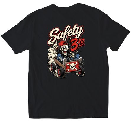 Safety 3rd, a Black Softstyle Cotton Tee