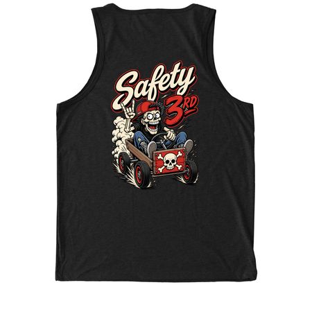 Safety 3rd, a Deep Black Allmade Eco Triblend Tank