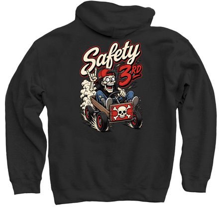 Safety 3rd, a Black Pullover Hoodie
