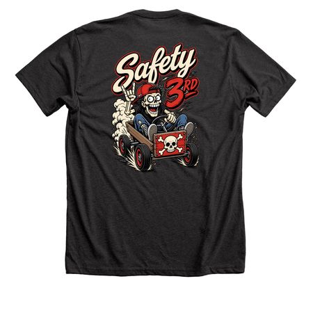 Safety 3rd, a Dark Grey Heather Premium Unisex Tee