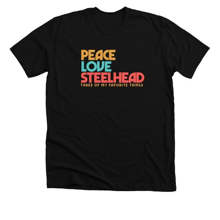 Three of My Favorite Things, a Solid Black Blend Premium Unisex Tee