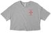 (USS) Santa Fe at the North Pole, a Athletic Heather Women?s Cropped Cotton Tee