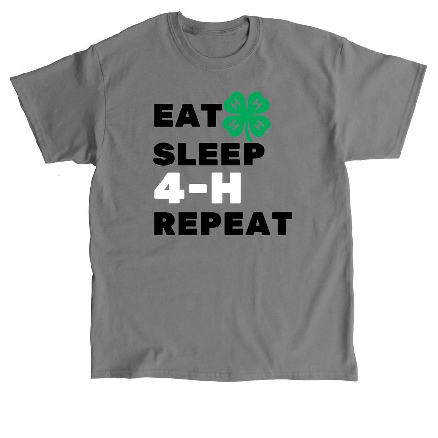 Eat, Sleep, 4-H, Repeat, a Charcoal Classic Unisex Tee