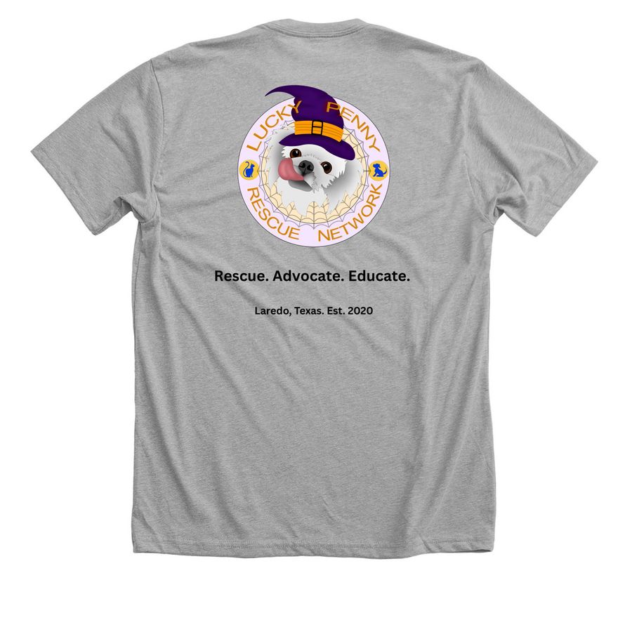 Fig & Chloe - Light Colors, a Athletic Heather Premium Unisex Tee (back-view)
