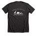AWC Silhouette&nbsp; Merch, a Dark Grey Heather Premium Unisex Tee (back-view)