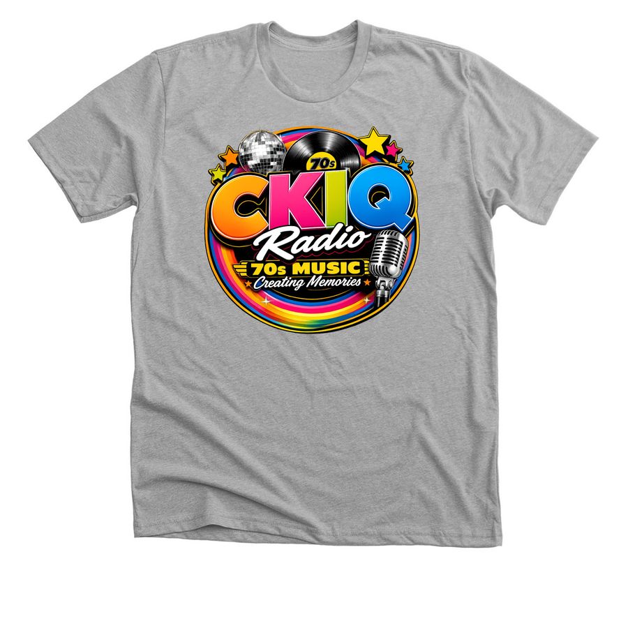 '70s Music is Back, a Athletic Heather Premium Unisex Tee