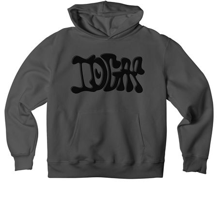 IDGAF (black)&nbsp;, a Asphalt Premium Heavyweight Pullover Hoodie