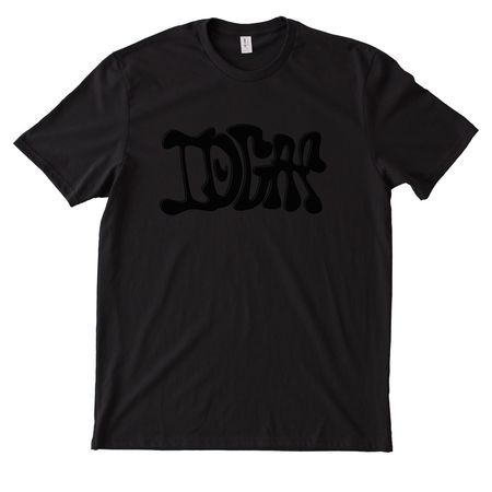 IDGAF (black)&nbsp;, a Deep Black Allmade Heavyweight Recycled Cotton Tee
