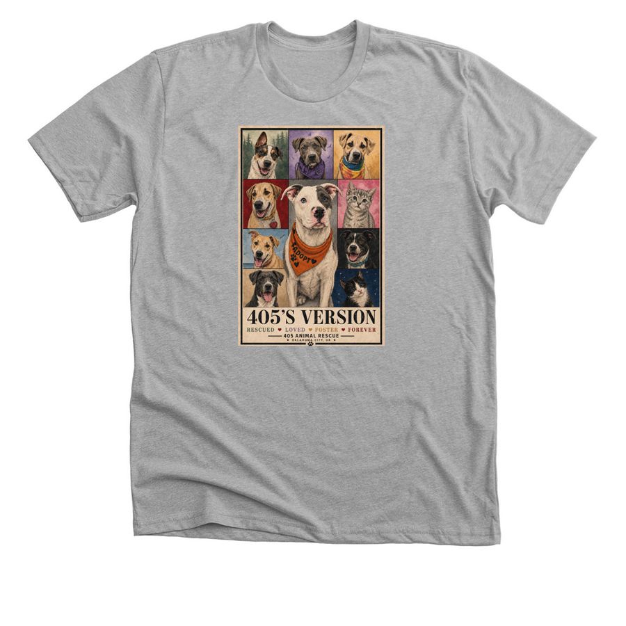 405's Version, a Athletic Heather Premium Unisex Tee