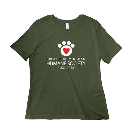 GBHS Auxiliary Shirt, a Military Green Women?s Relaxed Cotton Tee