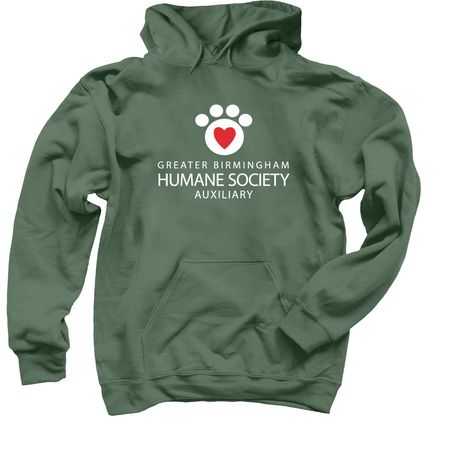 GBHS Auxiliary Shirt, a Military Green Pullover Hoodie
