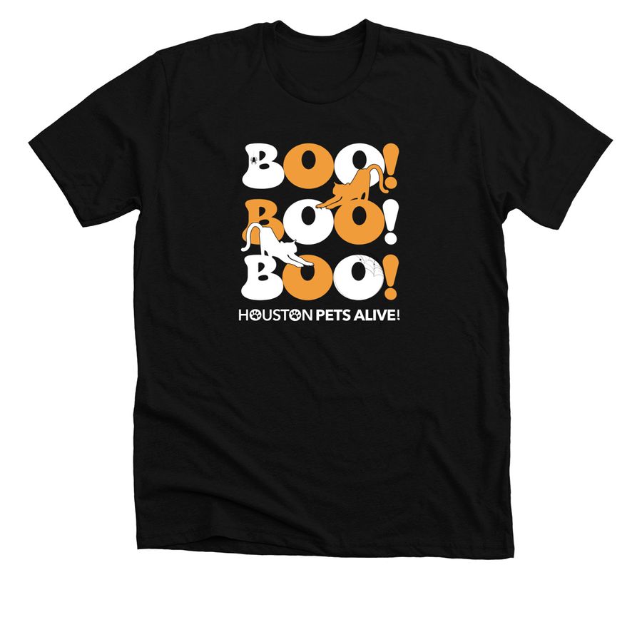 Boo Cats, a Solid Black Blend Premium Unisex Tee