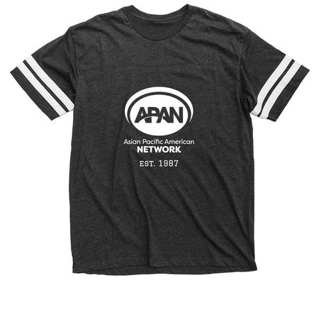 APAN Scholarship Fundraiser 2026, a Vintage Smoke / White Football Jersey Tee