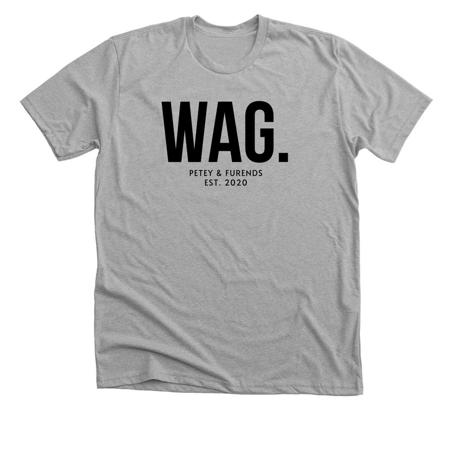 WAG (black), a Athletic Heather Premium Unisex Tee