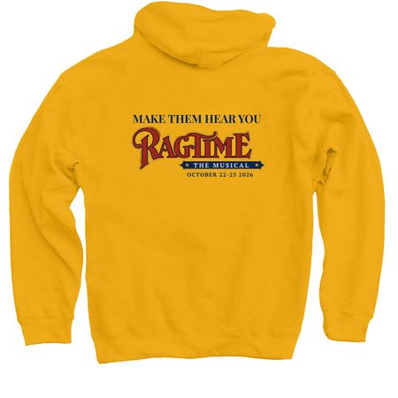 Ragtime, a Gold Pullover Hoodie (back-view)