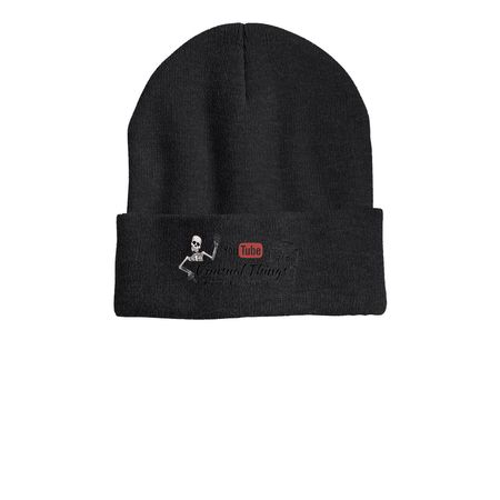 Beanie Hats&nbsp;, a Heather Charcoal Printed Cuffed Beanie