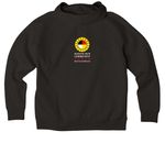 Celebrate Gi-maamaa-aki (Our Mother Earth)., a Deep Black Allmade Organic CVC Pullover Hoodie (back-view)