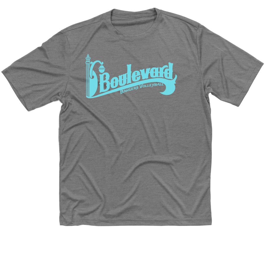Performance Boulevard Bangers - TiTi, a Grey Concrete Heather Classic Performance Tee