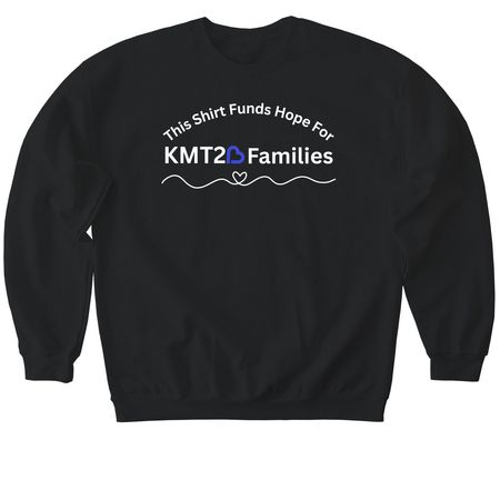 KMT2B Dystonia Foundation, a Black Softstyle Crewneck Sweatshirt