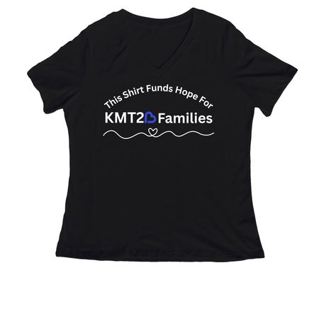 KMT2B Dystonia Foundation, a Black Women's Relaxed V-Neck Tee