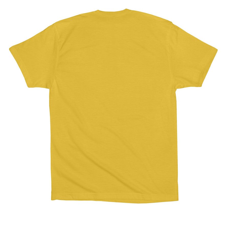 (Yellow) More Good Days!, a Maize Yellow Premium Cotton Tee (back-view)