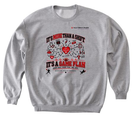 FOOTBALL SEASON IS HERE, a Sport Grey Softstyle Crewneck Sweatshirt